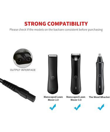MEROM Charging Dock Power Adapter Cord for Manscaped Trimmers - Stand Charger for The Lawn Mower 3.0 and Weed Whacker - Buy Online on GoSupps.com
