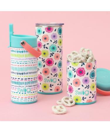 Swig Life 12oz Insulated Kids Water Bottle - Dipsy Daisy Design | Straw & Flip + Sip Handle, Dishwasher Safe, Stainless Steel - Girls & Boys - Buy Online on GoSupps.com