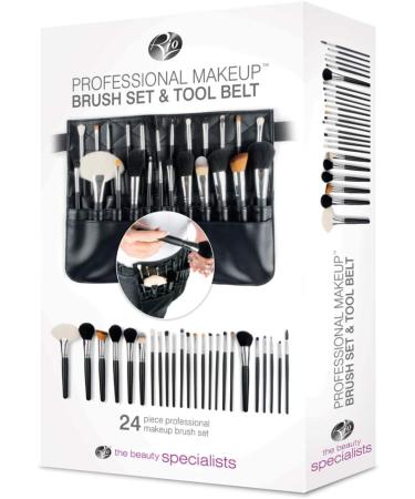 Rio Makeup Brush Tool Belt Waist Bag includes 24 Professional Make Up Brushes - Buy Online on GoSupps.com