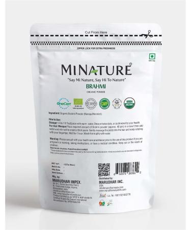 USDA Organic Brahmi Powder (Bacopa Monnieri) - 8 OZ - Promotes Learning & Hair Growth - Buy Online on GoSupps.com