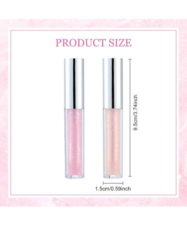 SAVOSWEET Set of 2 glitter lip glosses for girls - Diamond Shimmer Metallic Liquid Lipstick - Moisturizing glitter - With a fresh texture - For women and girls - Buy Online on GoSupps.com