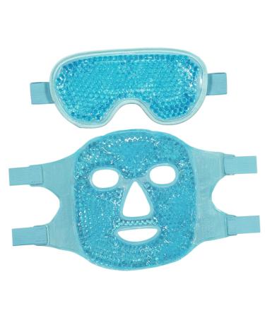 POPETPOP 1 Set Gel Skin Care Facial Puffy Eyes Cold Compress Women Facial Compress Ice Eye Cooling Ice Bead Travel Cosmetic Elastic Rope Goggles