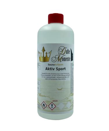 Sauna infusion concentrate Active Sport - 1 litre in HDPE bottle with dropper cap and child safety lock