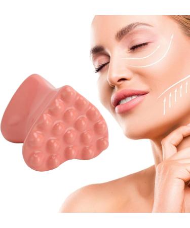 Ceramic Gua Sha Tool - Pink Heart Shape Facial Massage for Eye Face Neck & Skin Care | Universal Beauty Essential - Buy Online on GoSupps.com