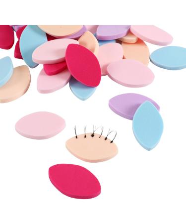 Sharplace Lot de 100 ponges d'entra nement r utilisables en forme d' il pour faux cils Rose Rouge - Buy Online on GoSupps.com