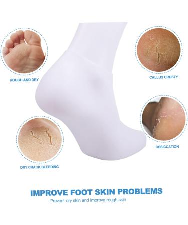 minkissy 2 Pairs Protective Socks Pumps High Heels for Women Moisture Socks for Dry Feet Moisturizing Socks for Women Silicone Gel Foot Moisturizer Cotton Socks Sebs White Miss Sole of Foot - Buy Online on GoSupps.com