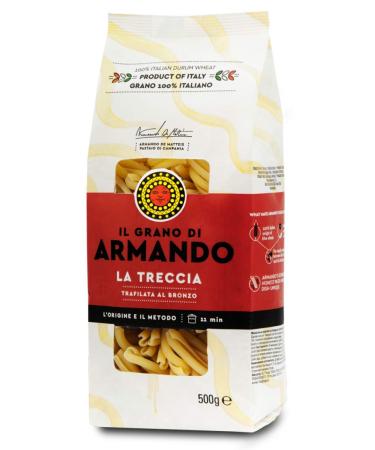 Armando Il Grano Di Armando La Treccia Italian Wheat Bronze Design 100% Italian Pasta 500g
