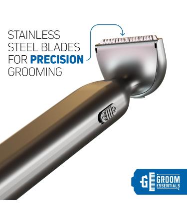 Groom Essentials Electric Back Shaver for Men - 150 Extension Extendable Handle Multi-Functional & Travel-Friendly Design - Battery Powered V2 - Buy Online on GoSupps.com