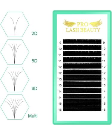 Easy Fan DD-0.07-12 Eyelash Extensions | Russian Lashes | Self Fanning & Blooming | 12mm DD Curl - Buy Online on GoSupps.com