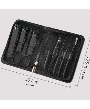 Nail Clippers Set Stainless Steel Nail Clippers Set 9-Piece Nail Art Manicure Pedicure Tool Travel Manicure Kit Indoor and Outdoor Portable (Color : Red) - Buy Online on GoSupps.com