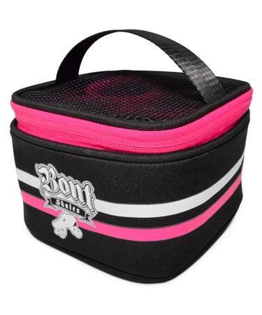 Bont Skates - Quad Roller Skate Wheel Bag Holder - Fits 8 Wheels Black/Pink