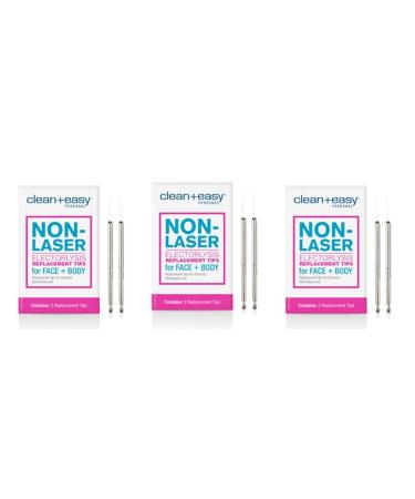 Clean & Easy One Touch Electrolysis Stylet Tips 3 - Packs (6-tips Total)