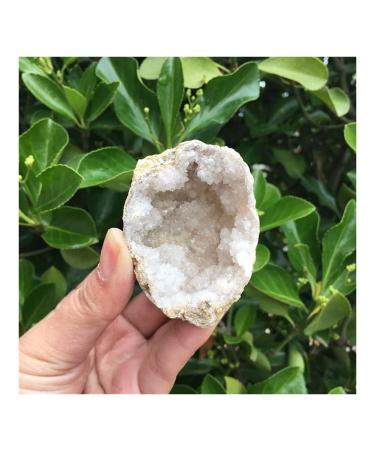 Stone Crafts Natural Agate geode Crystal Hole Specimen Contains Clean Crystal Clusters of Very Beautiful Small Stones and Crystals Natural Luster
