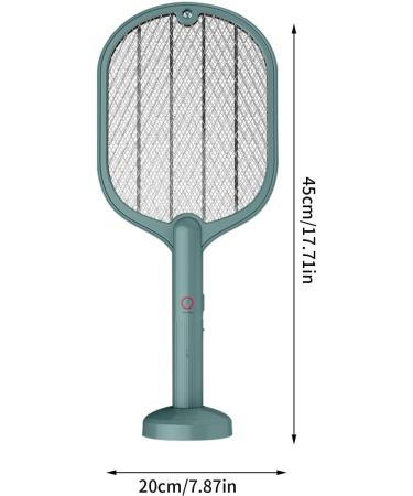 Fly Swatter - 3000V Rechargeable Electric Racket - 2 in 1 Fly Swatter with USB Rechargeable Base 3-Layer Safety Mesh Inhaled Photocatalyst Fly Trap Light Cyhamse (Green) - Buy Online on GoSupps.com