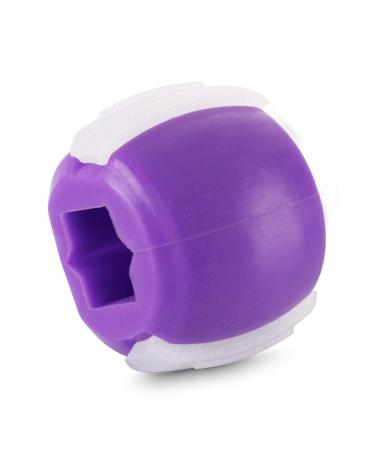 Jaw Exerciser Face and Neck Exerciser Double Chin Reducer Eliminator for Jaw Exercise Ball to Face Lift Chisel Chin Slimming & Neck Muscle Helps Reduce Stress and Cravings Purple_60LBS