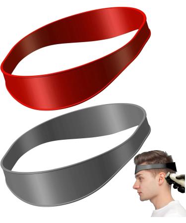 Headband for Cutting Silicone Haircuts - DIY Household Shaving & Clean Hold (Gray + Red) - Buy Online on GoSupps.com