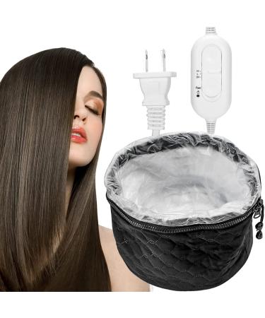 Watris Veiyi 110V Hair Steamer Heat Cap  Adjustable Electric Hair Steam Cap  Deep Conditioning Heating Cap  with 2 Mode Temperature Control  for Home Spa Use