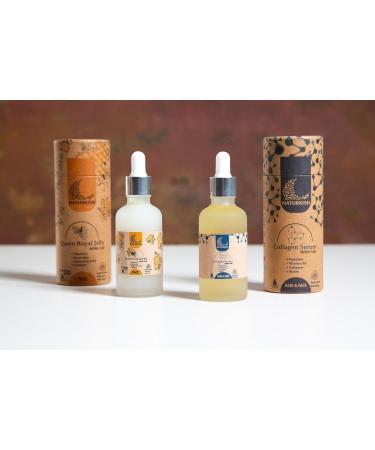 Naturkish Collagen Serum with Peptides Vitamin B5 and Biotin for Hair & Face 100% Natural and Organic - Buy Online on GoSupps.com