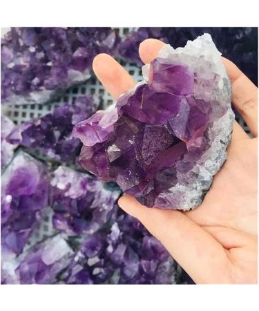 Crystal Natural Raw Amethyst Quartz Purple Crystal Cluster Stones Specimen Home Decoration Crafts Ornament Crystal Cluster 1PC 100g-130g - Buy Online on GoSupps.com