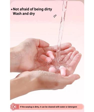 Reusable Noise Cancelling Earplugs for Sleeping, Concerts, Work - Pink and Blue (3 Pairs) - Buy Online on GoSupps.com