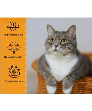 Escape-Proof Cat Harness Set for Walking Adjustable cat traction rope with backpack Kitten Harness&Lead Set Outdoor Walking Vest for Cute Cats and Small Dogs Yellow S - Buy Online on GoSupps.com