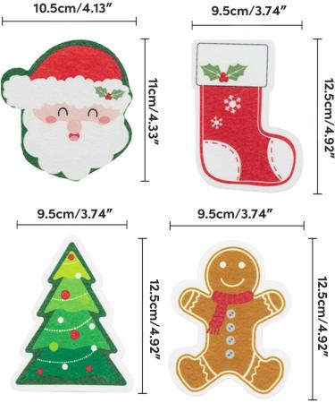 Cartoon Christmas Cleaning Tool Cute Print Effective Cleaning for Kitchen and Home Christmas Scrubber Pattern 1 - Buy Online on GoSupps.com