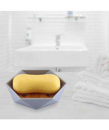 Eco-Friendly Hexagonal Toothbrush Cup & Minimalist Bathroom Set - Gray | Stylish Bathroom Accessories - Buy Online on GoSupps.com