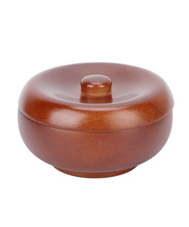 Wooden shaving soap bowl with lid Small retro wooden bowls for shaving soap and cream
