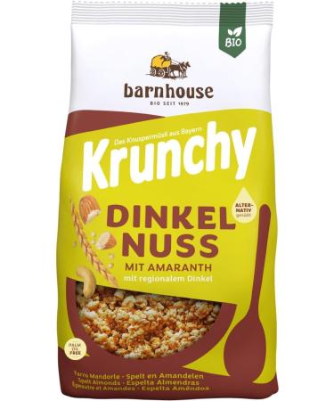  Barnhouse Barnhouse Organic Krunchy Amaranth Spelt Nuts 6 x 375g - Buy Online on GoSupps.com