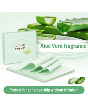 6 Pack Oil Absorbing Sheets with Portable Mirror Case & Makeup Puff - 480pcs Natural Soft Hemp Oil Off Paper for Face, Aloe Vera Infused - Ideal for Home, Office, Travel - 80 sheets/set - Buy Online on GoSupps.com