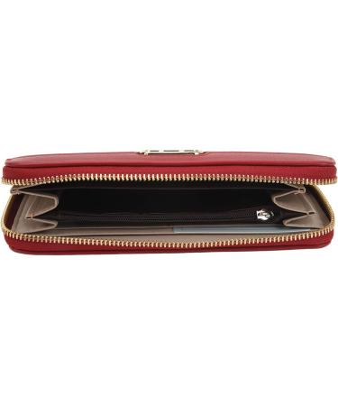 Stylish Women's Money Exchange Wallet - Large Capacity Zipper Coin Compartment Perfect for Travel & Parties (Red) - Buy Online on GoSupps.com