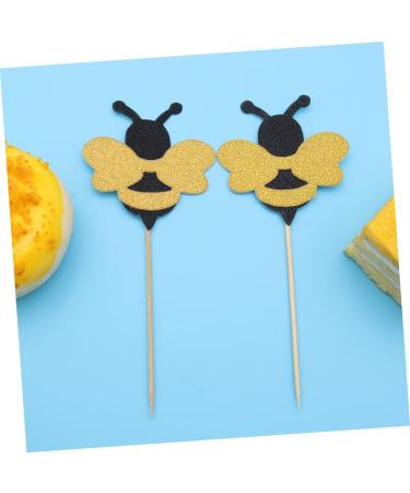 Abaodam Food Decor 48 Pcs Baby Shower Gender Reveal Party Favors Gender Reveal Party Supplies Cake Picks Cake Decorations Toothpicks Cupcake Bee Cake Toppers Wooden Insert Card Girl - Buy Online on GoSupps.com
