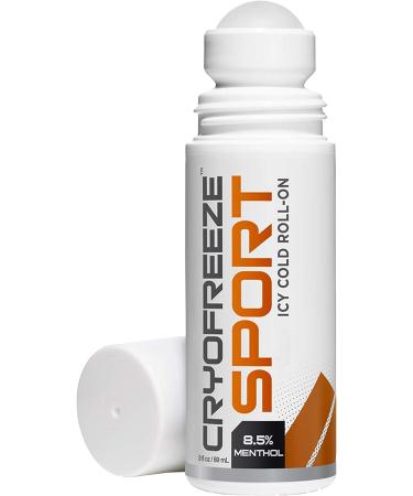 OMAX CryoFreeze Sport ICY Cold Pain Relief Roll-On - 8.5% Menthol - Natural Pain Relief (3 Bottles) - Buy Online on GoSupps.com