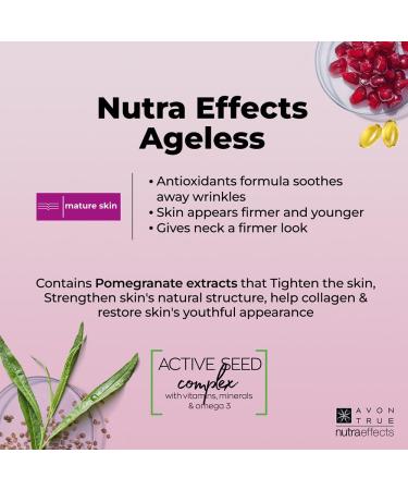 Avon Nutra Effects Ageless Day Cream SPF 20 - 50g for Dry/Mature Skin | Active Seed Complex - International Shipping Available - Buy Online on GoSupps.com