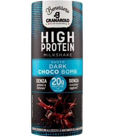  Italian Gourmet E.R. Granarolo Dark Choco Bomb High Protein Milkshakes (6-pack) UHT skimmed milk-based lactose-free and gluten-free 235ml + Italian Gourmet Polpa di Pomodoro (400g) - Buy Online on GoSupps.com