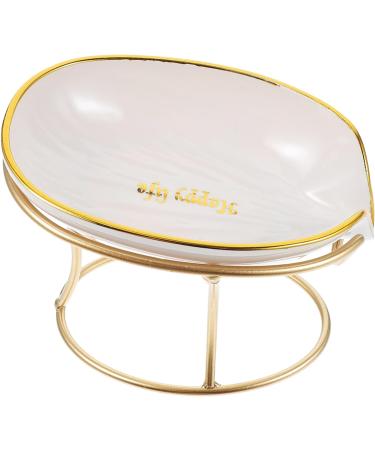 Amosfun 2pcs white light luxury soap holder Accessories decorate Storage food storage containers soap dish dollhouse tv Decorative Soap Holder Bathroom Soap Organizer leaf - Buy Online on GoSupps.com