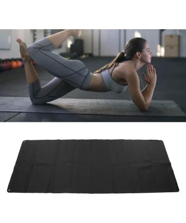 ANGGREK Grounding Mat | Black PU Yoga Grounding Sheet with 5M Cable - Improve Sleep & Reduce Stress - Buy Online on GoSupps.com