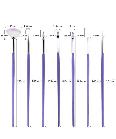 7pcs Nail Painting Brushes Set - Professional Nail Art Brushes for Manicure & Embossing | Perfect for DIY Nail Designs - Buy Online on GoSupps.com