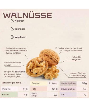 Buy 2kg Walnuts in Bowl - 100% Natural Vegan & Gluten-Free | Perfect for Students - No Additives | Premium Quality Chile 30-34mm - Buy Online on GoSupps.com