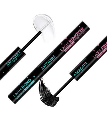 Lash Bond and remover Lash Cluster Glue Long Lasting Strong Hold Waterproof for DIY Lash Extensions at Home by AMZGlRL(5ML+5ML) Lash bond and remover-10ml