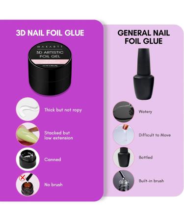 Makartt 3D Nail Foil Glue Gel for Stunning Nail Art Easy Transfer & Long-Lasting Results - Buy Online on GoSupps.com