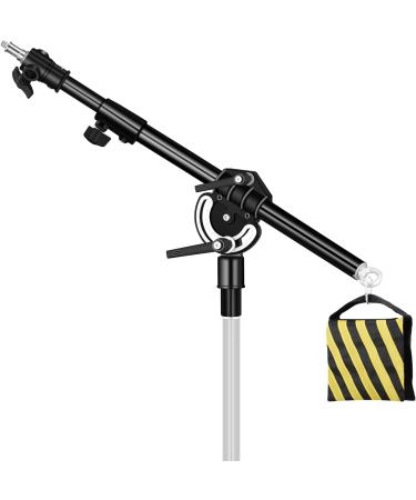 Soonpho Photography Extension Boom Arm for Light Stand/C-Stand - 3.8ft to 6.8ft Adjustable Crossbar Holding Arm for Softbox Studio Strobe, Video Light, Reflector - 1/4 to 3/8 Screw - Buy Online on GoSupps.com