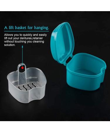 House Prostheses Suitcase | Prosthesis Cup with Sieve & Bath Box Storage for False Teeth - Travel-Friendly Solution - Buy Online on GoSupps.com
