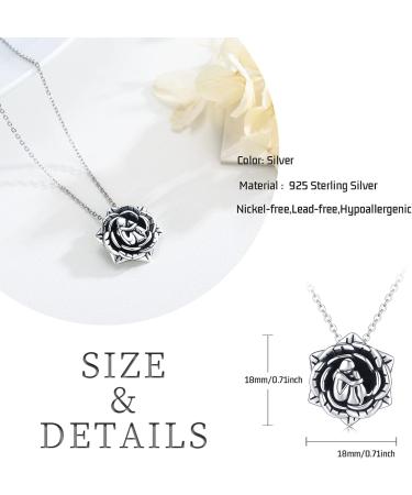 Chenghong 925 Sterling Silver Dog Pendant Necklace with Crystals | Perfect Gift for Dog Lovers & Women - Black Dog Jewelry - Buy Online on GoSupps.com