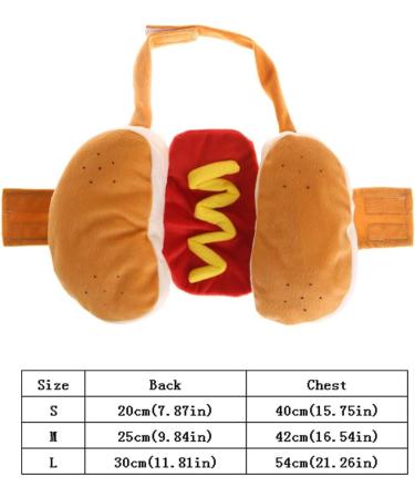Fogun Funny Hot Dog Coat for Dogs & Cats | Plush Winter Costume for Pets | Stylish Puppy Clothing (S) - Buy Online on GoSupps.com
