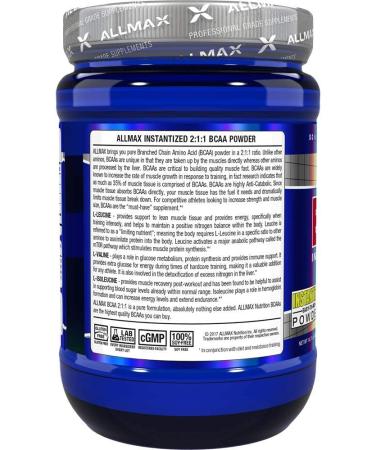 ALLMAX Nutrition BCAA Instantized 2:1:1 Unflavored Powder 400g - Buy Online on GoSupps.com