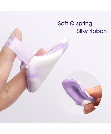 Songaa Triangle Powder Puff Set - 10 Air Cushion Makeup Sponges for Foundation Cream & Concealer - Portable Box - Purple Blending Sponges for Flawless Finish - Buy Online on GoSupps.com