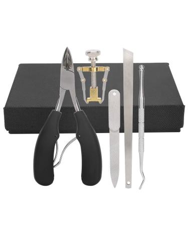 Ruiqas 5Pcs Nail Cutter Stainless Steel Personal Manicure Nail Scissors Set Nail Picker Ingrown Nail Corrector Tool Set