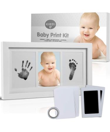 Karids Baby Handprint and Foot-Print Impression Kit with Gift Box-Newborn Baby boy Girl Shower Gifts