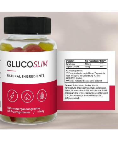 Glucoslim Keto Gummy Bears - 60 Fruit Gum Keto Diet Gummies - Sugar-Free Keto Snack - International Shipping Available - Buy Online on GoSupps.com
